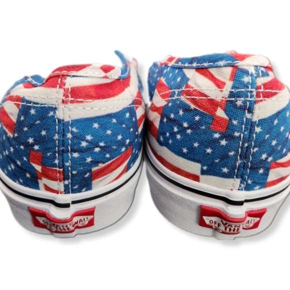 Authentic Vans  Stars Stripes American Flags Mens 11.5 3053 - Picture 4 of 10